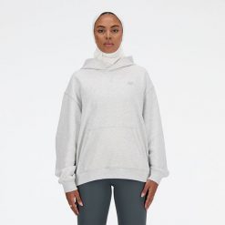 Bluza damska New Balance WT41537AHH – szara. Szare bluzy damskie New Balance, s, bez wzorów, z bawełny, bez kaptura. Za 399.99 zł.