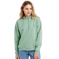 Bluza damska Protest Prtkaikoura. Niebieskie bluzy damskie Protest, xs, bez wzorów, z bawełny, z kapturem. Za 289.99 zł.