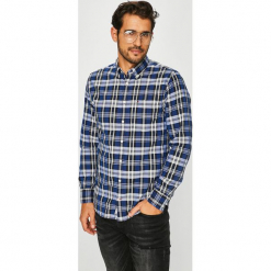 Tommy Hilfiger - Koszula. Szare koszule męskie Tommy Hilfiger, w kratkę, z bawełny, button down, z długim rękawem. Za 359.90 zł.