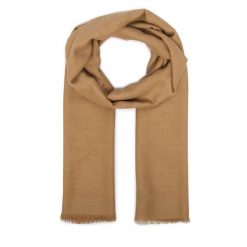 Szal Guess. Brązowe szaliki i chusty damskie Guess, z aplikacjami. Za 194.99 zł.