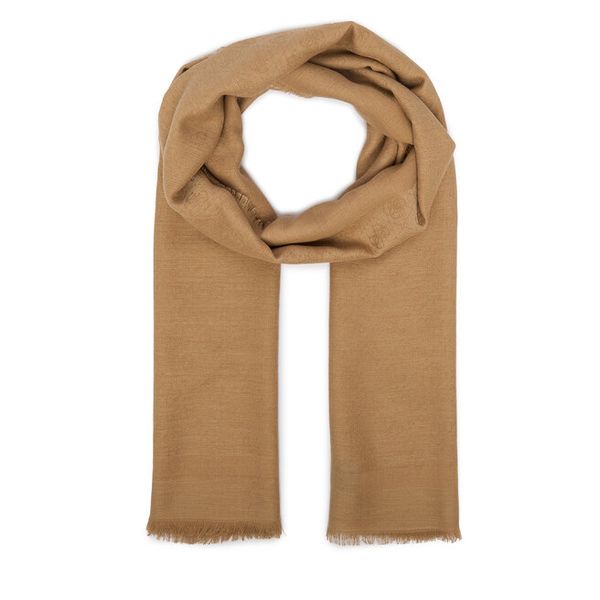 Szal Guess. Brązowe szaliki i chusty damskie Guess, z aplikacjami. Za 194.99 zł.