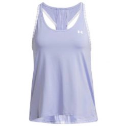 Koszulka treningowa damska Under Armour KOSZULKADAMSKAUA1351596539. Fioletowe koszulki sportowe damskie Under Armour, xs, bez wzorów, bez kołnierzyka, bez ramiączek. Za 130.99 zł.