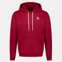 Bluza z kapturem Le Coq Sportif Essentiels N°1. Brązowe bluzy sportowe męskie le coq sportif, l, bez wzorów, z materiału, z kapturem, trekkingowe. Za 312.25 zł.