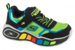 Buty sportowe Sneakersy chłopięce, Play Scene - Storm Brights. Zielone trampki i tenisówki chłopięce Skechers, bez wzorów, z materiału, sportowe, przed kostkę, bez zapięcia. Za 159.99 zł.