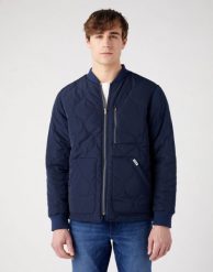 WRANGLER PADDED JACKET MESKA KURTKA PRZEJŚCIOWA JESIENNA CIEPŁA NAVY W40KWU114 W40K011976. Niebieskie kurtki męskie Wrangler, na jesień, m, bez wzorów, bez kaptura. Za 289.99 zł.