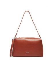 JENNY Torebka C-JNY-M-005-08 Brązowy. Brązowe torebki do ręki damskie Jenny, bez wzorów, z materiału, bez dodatków. Za 119.99 zł.