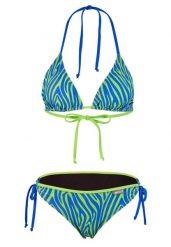 Beco Zebra Vibes bikini trójkątne C - niebiesko-zielone. Brązowe bikini damskie Beco, na lato, s, bez wzorów. Za 266.99 zł.