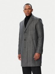 HUGO Płaszcz wełniany 50569209 Szary Regular Fit. Szare płaszcze męskie Hugo, na zimę, m, bez wzorów, z wełny, bez kaptura. Za 1,699.00 zł.
