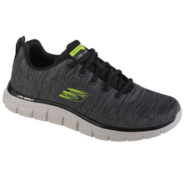 Buty do chodzenia Męskie Skechers Track - Front Runner. Szare buty sportowe męskie Skechers, z gumy, bez zapięcia, trekkingowe. Za 269.99 zł.