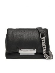 Armani Exchange Torebka XW000357 AF17240 UC001 Czarny. Czarne torebki do ręki damskie Armani Exchange, bez wzorów, ze skóry, wizytowe, bez dodatków. Za 619.99 zł.