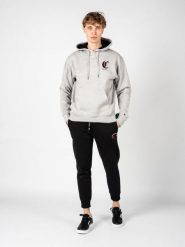 Bluza trekking męska Hoodie. Szare bluzy męskie Champion, l, z aplikacjami, z bawełny, z kapturem. Za 219.00 zł.