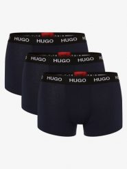 HUGO Obcisłe bokserki pakowane po 3 szt. Mężczyźni Bawełna niebieski, XXL. Niebieskie bokserki męskie Hugo, m, bez wzorów, z bawełny. Za 219.95 zł.