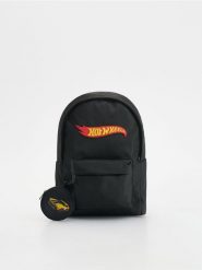 Plecak Hot Wheels - czarny. Czarne torby i plecaki dziecięce Reserved, z materiału, małe. W wyprzedaży za 49.99 zł.