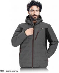 LH-NORDLAND - męska kurtka ochronna ocieplana L.HOLLMAN pikowana wodoodporna oddychająca kaptur odblaskowe elementy kieszenie na suwak elastyczne wyko. Brązowe kurtki męskie Reis, l, bez wzorów, bez kaptura. Za 242.13 zł.