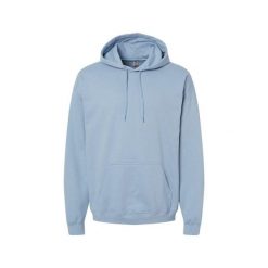 Bluza Z Kapturem Dla Dorosłych Unisex Softstyle Fleece Midweight. Niebieskie bluzy męskie Gildan, m, bez wzorów, z kapturem. Za 112.99 zł.