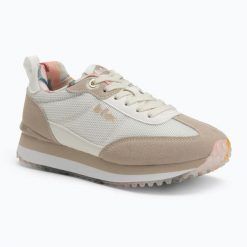 Buty damskie Lee Cooper LCW-25-03-3376LA. Białe obuwie sportowe damskie COOPER, bez wzorów, z materiału, trekkingowe. Za 203.73 zł.