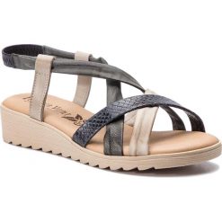 Sandały LORETTA VITALE - 200 Gris/Negro. Szare klapki damskie Loretta Vitale, bez wzorów, ze skóry, bez obcasa. W wyprzedaży za 149.00 zł.
