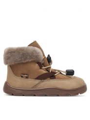 Froddo Śniegowce G3110258-2 M Beżowy. Brązowe buty zimowe dziewczęce Froddo, bez wzorów, z nubiku, bez zapięcia. Za 464.99 zł.
