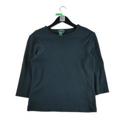 Second life - Damski sweter w kolorze granatowym - Stan bardzo dobry. Niebieskie swetry damskie Ralph Lauren, bez wzorów, bez kołnierzyka, bez ramiączek, bez kaptura. Za 114.98 zł.