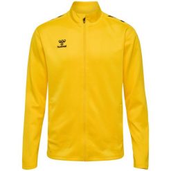 Bluza dresowa zapinana na zamek błyskawiczny Hummel Core XK. Żółte bluzy sportowe męskie Hummel, bez wzorów, z dresówki, bez kaptura. W wyprzedaży za 197.00 zł.