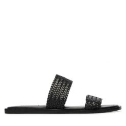 Klapki Gant. Czarne klapki damskie GANT, bez wzorów, bez obcasa. Za 589.99 zł.