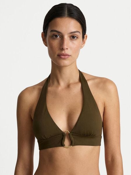 Guess Góra od bikini E6GJ14 KF590 Zielony. Zielone bikini damskie Guess, xl, z aplikacjami. Za 329.99 zł.