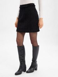 BOSS spódnica mini z zawartością wełny dziewiczej - Vokila Kobiety czarny, 36. Czarne spódnice damskie Boss, s, bez wzorów, z wełny, eleganckie, mini. Za 549.95 zł.