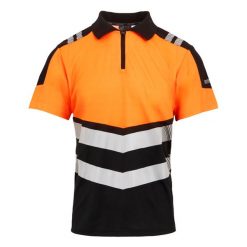 Koszulka Polo Męska HiVis. Brązowe koszulki polo męskie Regatta, m, bez wzorów, z materiału, bez ramiączek. Za 144.99 zł.