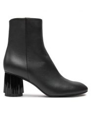 AGL Botki Dorica M Bootie D271500PCKB1411013 Czarny. Czarne botki damskie AGL, ze skóry, bez obcasa, na słupku, bez zapięcia. Za 1,529.00 zł.