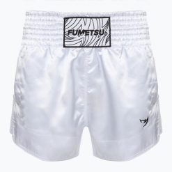 Spodenki treningowe męskie FUMETSU Origins Muay Thai. Białe szorty męskie FUMETSU, l, bez wzorów, z materiału, klasyczne. Za 199.99 zł.