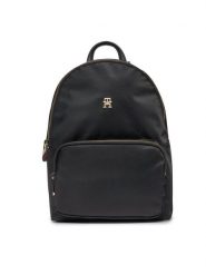 Tommy Hilfiger Plecak Poppy AW0AW15641 Czarny. Czarne plecaki damskie Tommy Hilfiger, bez wzorów, z materiału. Za 299.99 zł.