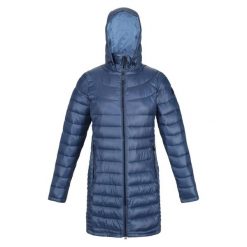 Płaszcz turystyczny przejściowy damski Andel III Regatta pikowany. Niebieskie kurtki damskie Regatta, xs, bez wzorów, z puchu, bez kaptura. Za 159.99 zł.