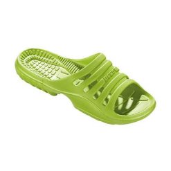 Beco klapki damskie Limonkowe. Zielone klapki damskie 47 Brand, bez wzorów, z materiału, bez obcasa. Za 194.99 zł.