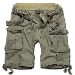 Szorty bushcraft męskie Brandit M65 Savage z Paskiem Vintage Olive. Zielone szorty męskie Brandit, m, z aplikacjami, z tkaniny, militarne. Za 193.05 zł.