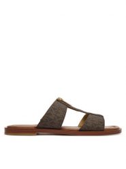 MICHAEL Michael Kors Klapki Berkley Flat 40S6BRFS1B Brązowy. Brązowe klapki damskie MICHAEL Michael Kors, bez wzorów, ze skóry, bez obcasa. Za 529.99 zł.