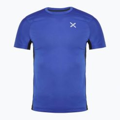 Koszulka męska Montura Join. Niebieskie koszulki sportowe męskie MONTURA, m, bez wzorów, bez kołnierzyka, bez ramiączek, trekkingowe. Za 169.99 zł.