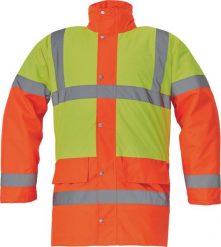 Kurtka męska CERVA SEFTON HV - ocieplana kurtka zimowa, odblaskowe taśmy, wodoodporność, rozm. XS-3XL, - żółty/pomarańczowy S. Brązowe kurtki męskie CERVA, na zimę, m, bez wzorów, bez kaptura. Za 141.37 zł.