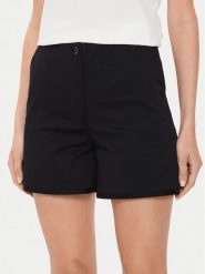 Sisley Szorty materiałowe 4ED4L901A Czarny Regular Fit. Czarne szorty damskie Sisley, l, bez wzorów, z bawełny. Za 119.99 zł.