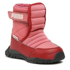 Śniegowce Puma. Brązowe buty zimowe dziewczęce Puma, bez zapięcia. Za 319.99 zł.