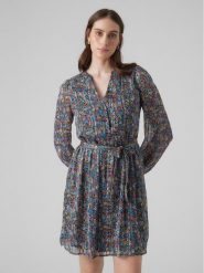 Vero Moda Sukienka codzienna Abby 10291789 Kolorowy Regular Fit. Sukienki damskie Vero Moda, na co dzień, m, bez wzorów, z syntetyku, bez kołnierzyka, bez ramiączek, proste. W wyprzedaży za 99.99 zł.
