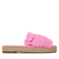 Espadryle DeeZee. Czerwone espadryle damskie DeeZee, bez wzorów, bez obcasa, bez zapięcia. Za 129.99 zł.