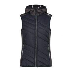 Kurtka hybrydowa z kapturem damska CMP. Brązowe kurtki damskie CMP, bez wzorów, z kapturem. Za 274.00 zł.