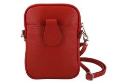 Listonoszka etui skórzane BARBERINI'S j. czerwone 887-7. Czerwone torebki shopper damskie Barberinis, bez wzorów, ze skóry, na ramię, małe, bez dodatków. Za 119.99 zł.