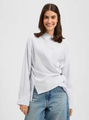 Drykorn Bluzka Kobiety wiskoza niebieski, 42. Niebieskie bluzki damskie DRYKORN, bez wzorów, z wiskozy, eleganckie, bez kołnierzyka, bez ramiączek. Za 749.95 zł.