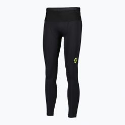 Legginsy do biegania męskie SCOTT RC Run Full Tights. Czarne legginsy sportowe męskie Scott, l, bez wzorów, z elastanu, do biegania. Za 319.99 zł.