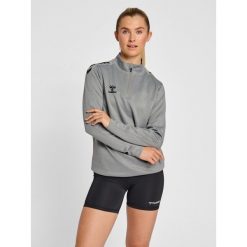 Bluza do piłki ręcznej damska Hummel hmlCORE XK. Szare bluzy sportowe damskie Hummel, xl, bez wzorów, bez kaptura, na fitness i siłownię. Za 204.00 zł.