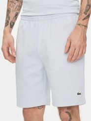 Lacoste Szorty sportowe GH9627 Błękitny Regular Fit. Niebieskie krótkie spodenki sportowe męskie Lacoste, m, bez wzorów, z bawełny. Za 219.99 zł.