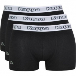 Kappa Cedrick 3pack Boxers 702544-005. Czarne bokserki męskie Kappa, z bawełny. W wyprzedaży za 49.99 zł.