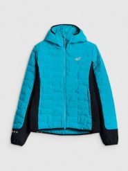 4F Kurtka trekkingowa z wypełnieniem Primaloft Silver damska - turkusowa XXL. Niebieskie kurtki damskie 4f, na lato, l, bez wzorów, z materiału, bez kaptura. Za 399.99 zł.