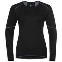 Koszulka termoaktywna damska z długim rękawem Odlo Active X-Warm Eco. Czarne koszulki sportowe damskie Odlo, s, bez wzorów, bez kołnierzyka, bez ramiączek, narciarskie. Za 266.23 zł.